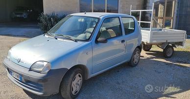 Fiat seicento 1.1 con gancio e carrello