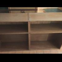 Mobiletto libreria in legno  basso  , 180x40x94