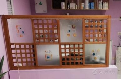 SEPARÉ IN LEGNO CON VETRI 