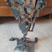 porta vaso in bronzo