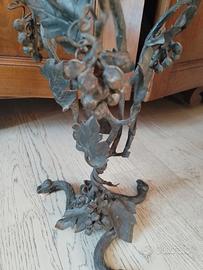 porta vaso in bronzo