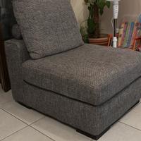 Poltroncina Gabirano 1 posto terminale in tessuto