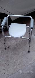 Sedia comoda / Rialzo WC con braccioli ,usata