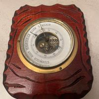 STAZIONE METEREOLOGICA BAROMETRO ANEROIDE IN LEGNO