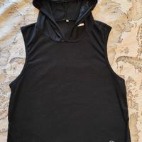 Canotta Nera con Cappuccio BodyBuilder Nfluence