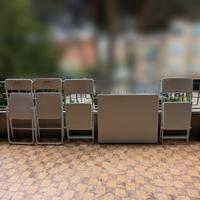 Tavolo e sedie per terrazza, giardino, pic-nic