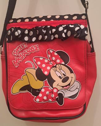 Borsa tracolla Disney Minnie rossa e nera