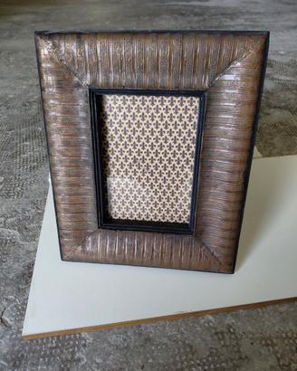 Porta foto in metallo lavorato