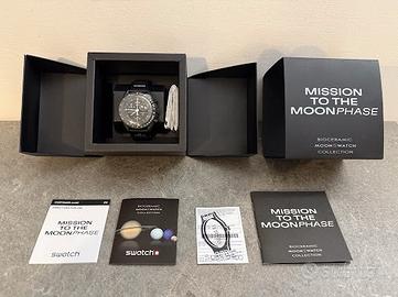 OMEGA SWATCH SNOOPY Moonphase New Moon Speedmas