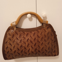 Borsa vintage in Paglia intrecciata