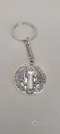 Medaglia Portachiavi San Benedetto Ciondolo nuovo