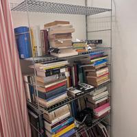 Due scaffalature in metallo