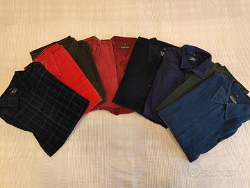 VINTAGE - STOCK 9 Camice Velluto Taglia XXL