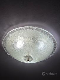 plafoniera in vetro come nuova