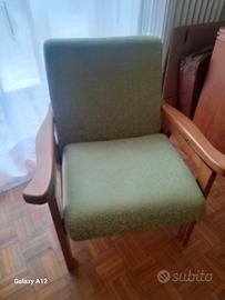 poltrona legno reclinabile 