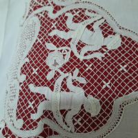 Lenzuola matrimoniale ricamato a tombolo 