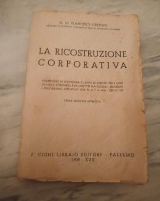 la ricostruzione corporativa 
