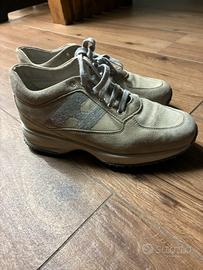 Hogan Interactive scarpe donna grigie camoscio