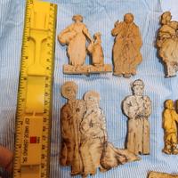 Set di statuine per presepe realizzate a mano con 