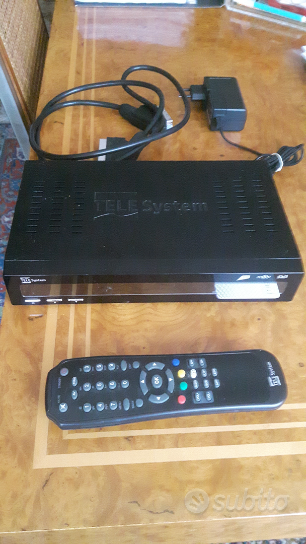 Telecomando Sostitutivo Per TELESYSTEM TS9000-HD – Facile Da Programmare, Con Pile Incluse, 3 Mesi Di Garanzia
