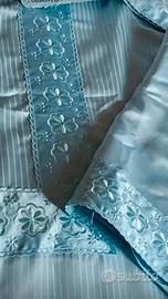 coordinato letto matrimoniale  raso e puro cotone 