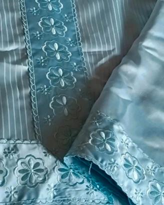 coordinato letto matrimoniale  raso e puro cotone 