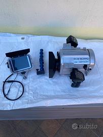 Custodia sub X telecamera con monitor led