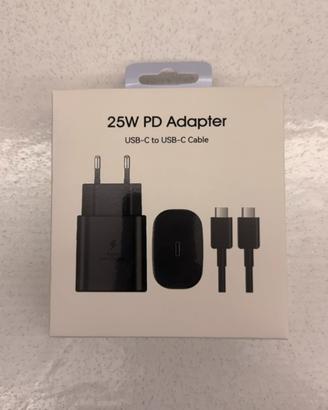 Caricatore 25W PD + cavo USB-C Nero Sigillato