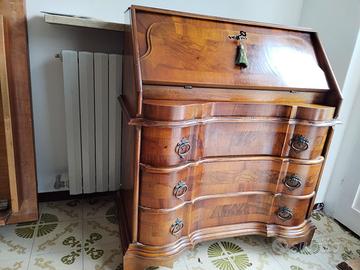 Ribalta Secretaire Scrittoio Cassettone Comò Antic