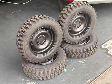 Panda 4x4 4 gomme Nuove + cerchi artigianali