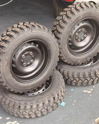 Panda 4x4 4 gomme Nuove + cerchi artigianali
