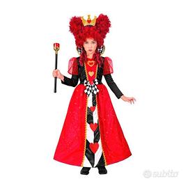 Costume Bambina Halloween Regine di cuori 5/7 ANNI