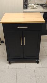 Mobiletto cucina nero