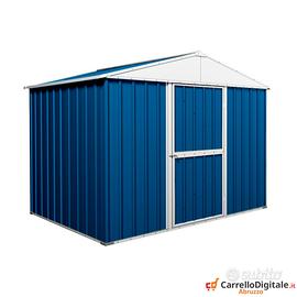 Box baracca lamiera Acciaio 275x175cm blu