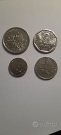 Lotto Franchi Francesi da 1/2 , 1, 2, 5 Franchi