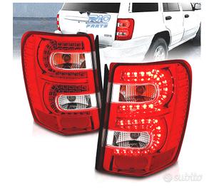 FANALI A LED JEEP GRAND CHEROKEE 99-05 ROSSO CHIAR
