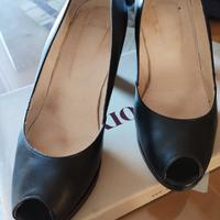 Décolleté open toe nere