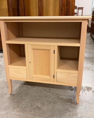Porta tv in legno grezzo