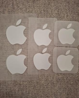 6 adesivi Apple originali nuovi  3 misure diverse