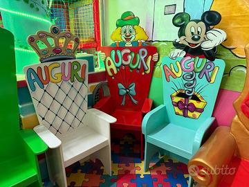 Troni e Poltrone x Sala Feste ed Eventi x Bambini