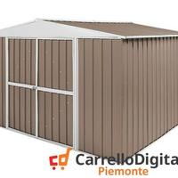 Box in Acciaio da giardino 360x345cm tortora