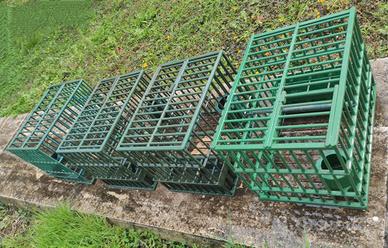 Gabbie per uccelli da richiamo verde mimetiche