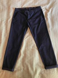 Pantaloni nuovi blu a pois originali MORO tg. 54