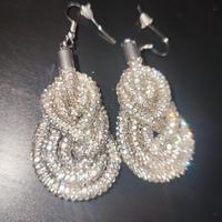 orecchini pendenti strass 