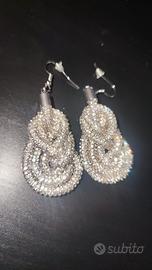 orecchini pendenti strass 