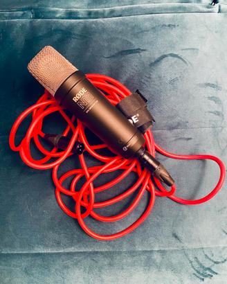 Rode NT1 5th Generation (nero)+Cavo RodeXLR 6m red