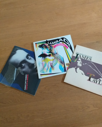 James Taylor, lambada, Ivan Cattaneo 3 Lp