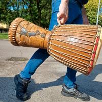 djembe bongo intagliato a mano 64cm