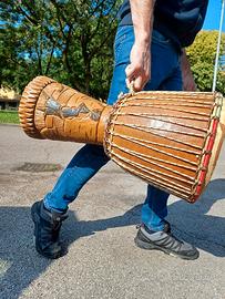 djembe bongo intagliato a mano 64cm