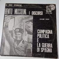 Vinile "I Discorsi di Mussolini" Vol. 3